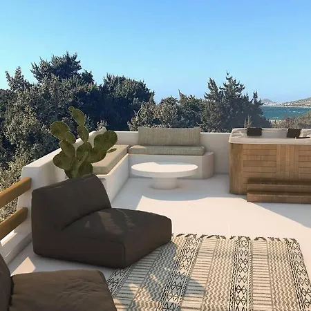 Exclusive Alyko Beach Front Pool And Jacuzzi Villa Naxos City