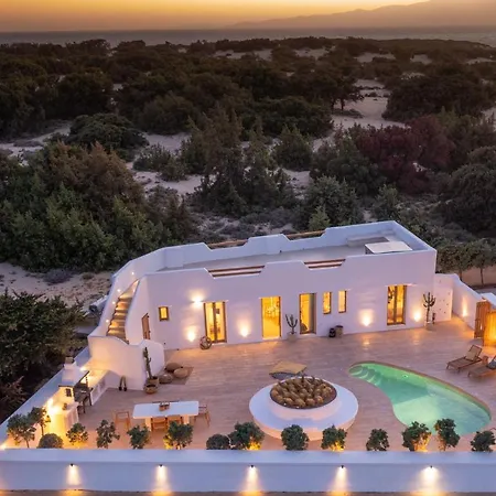 Villa Exclusive Alyko Beach Front Pool And Jacuzzi